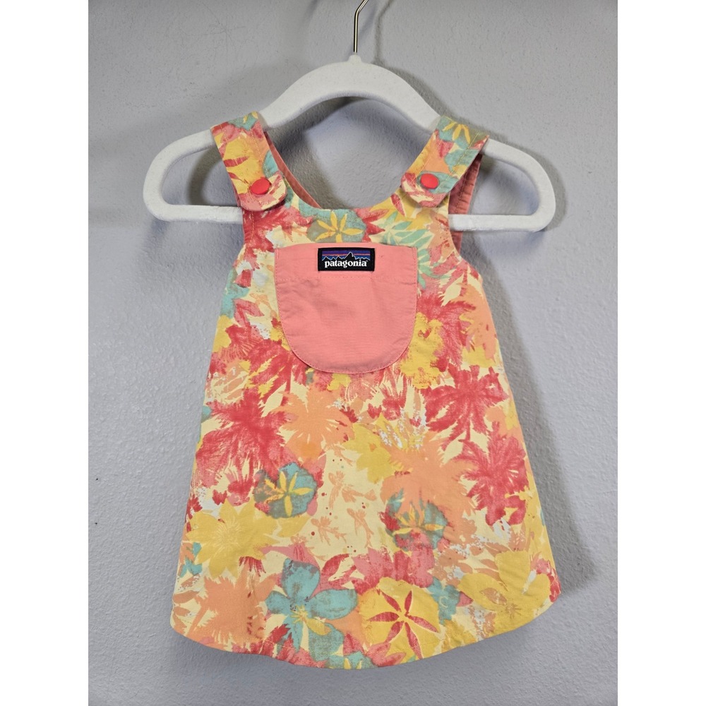 Patagonia Reversible Floralā Tropical Gorpcore Nylon Snap Dress 3-6M